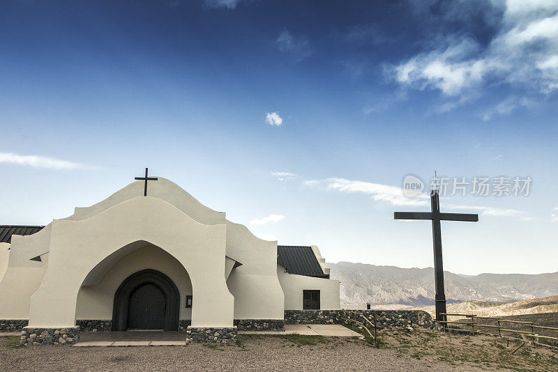 Chapel "San Jose de la Montana "， Potrerillos, Lujan de Cuyo，阿根廷门多萨。